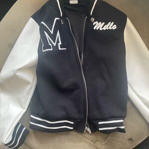 Black and White Varsity Jacket